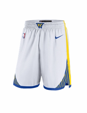 Youths Golden State Warriors Nike NBA Swingman Shorts - White
