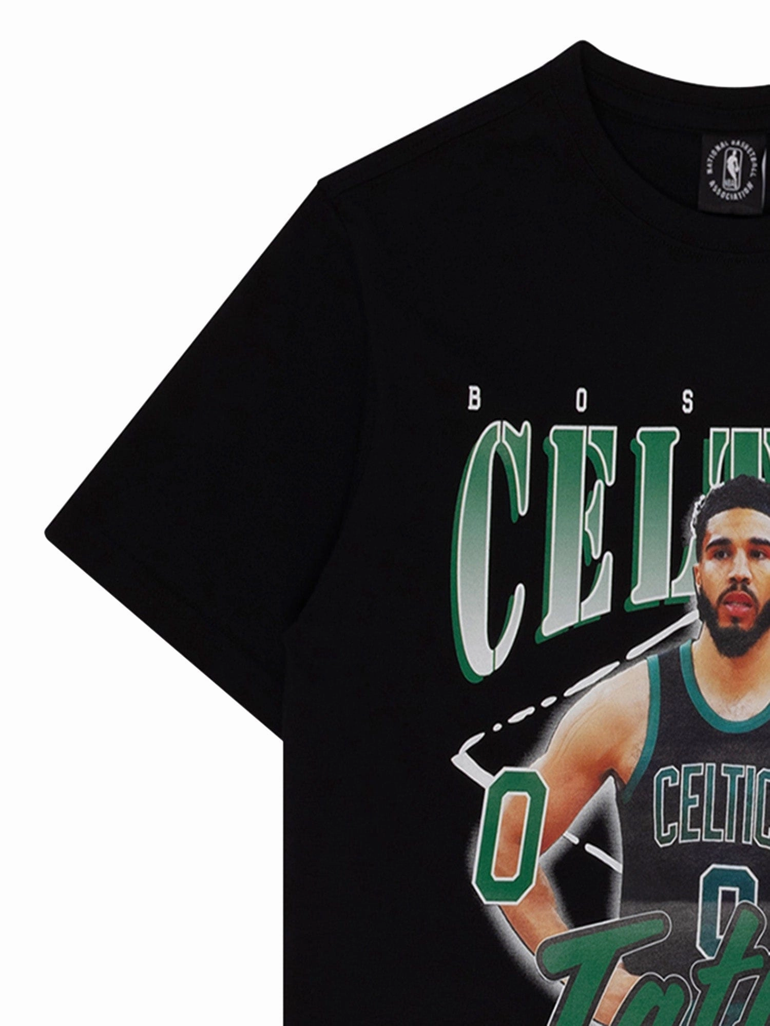 Youths Jayson Tatum Boston Celtics NBA Essentials Floyd Vintage T-Shirt - Black