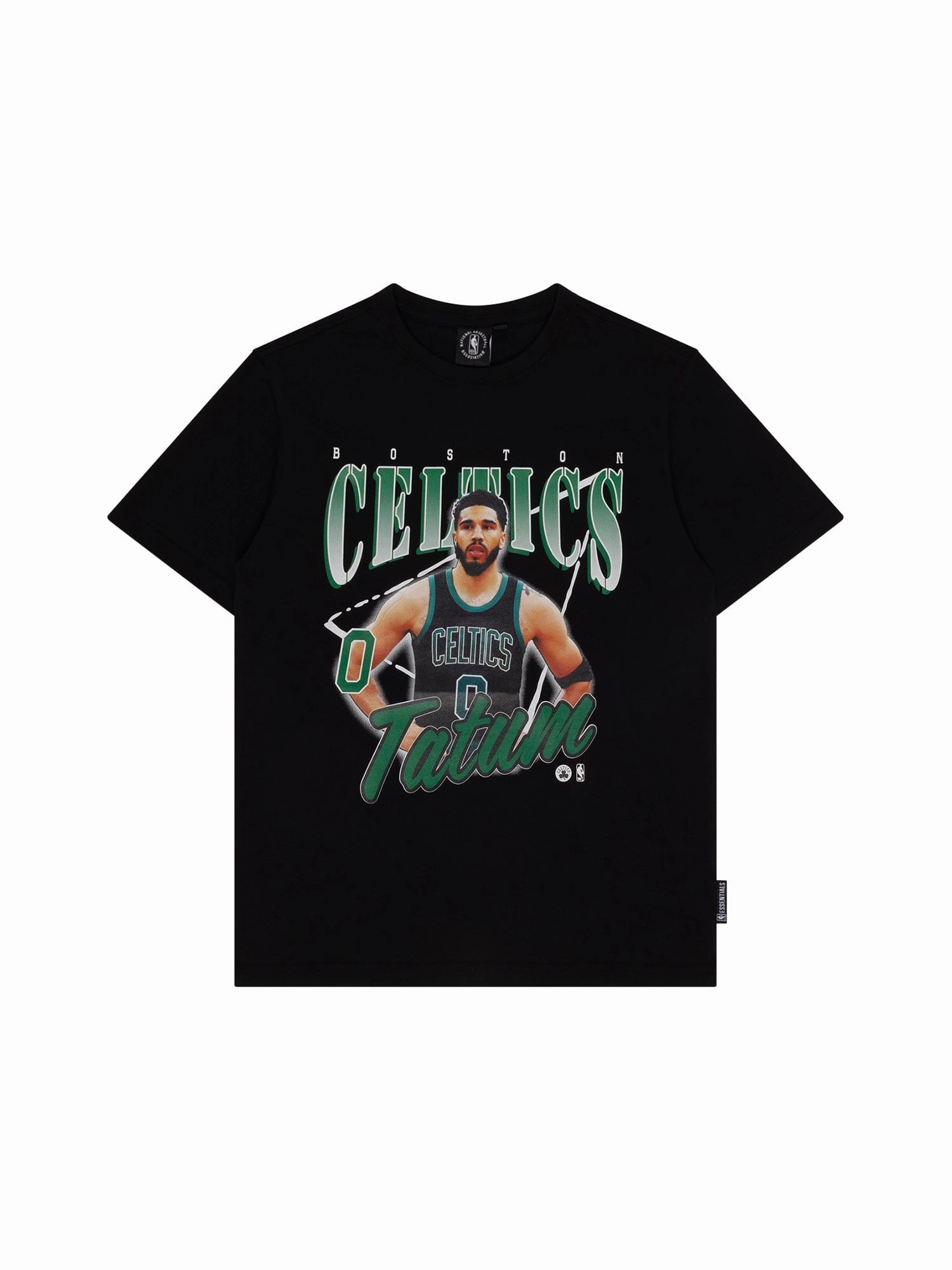 Youths Jayson Tatum Boston Celtics NBA Essentials Floyd Vintage T-Shirt - Black