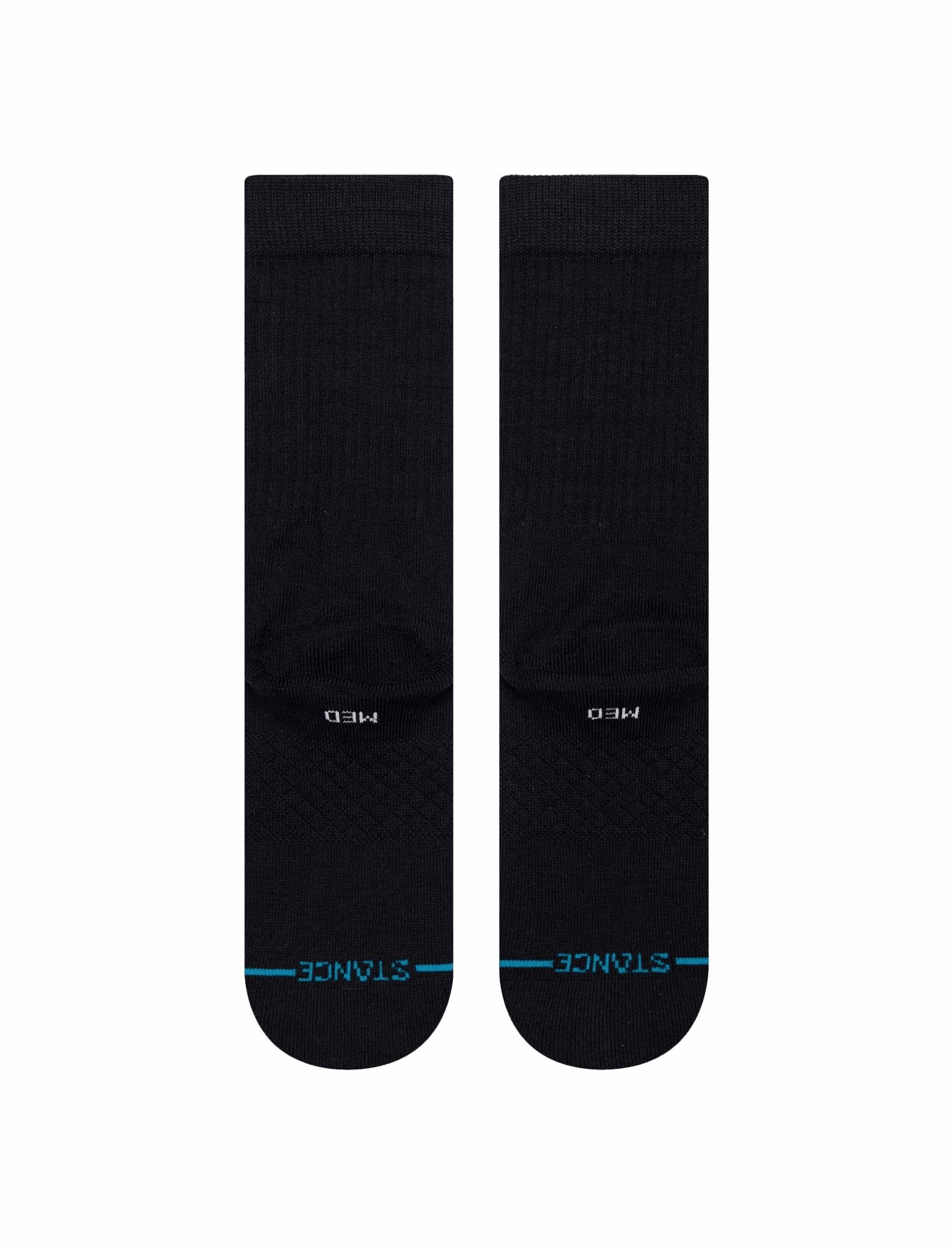 Youths NBA Logoman Stance Black & White Crew Socks - Black