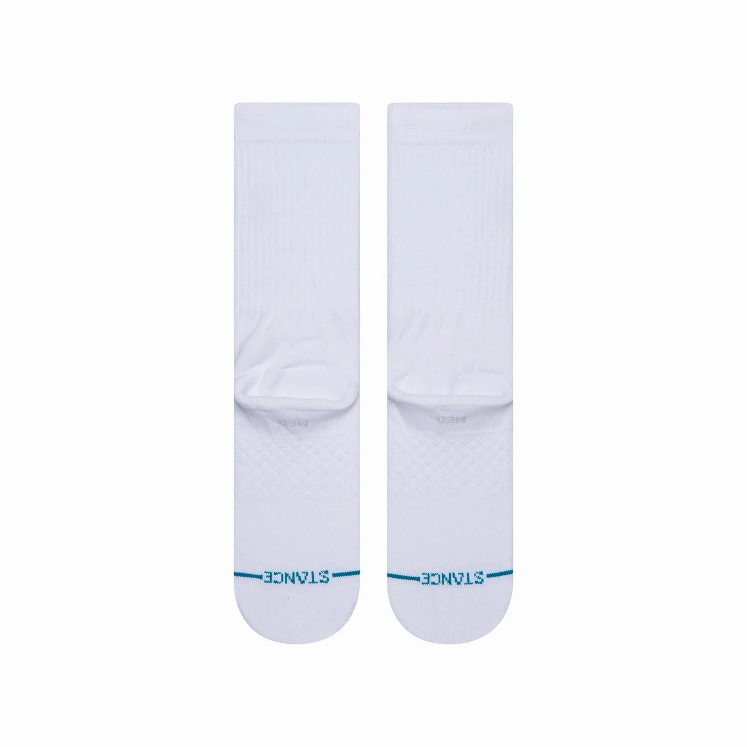 Youths NBA Logoman Stance Black & White Crew Socks - White