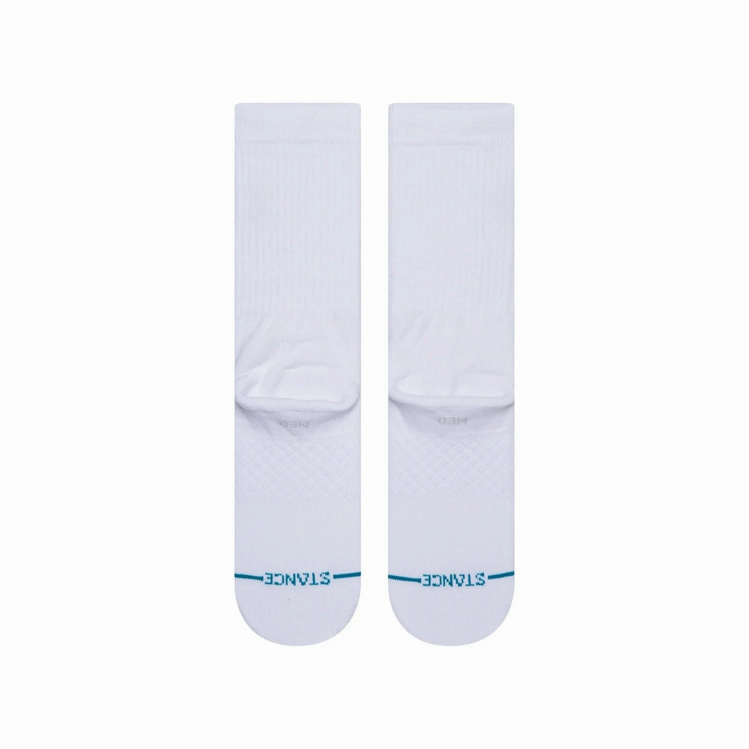 Youths NBA Logoman Stance Black & White Crew Socks - White