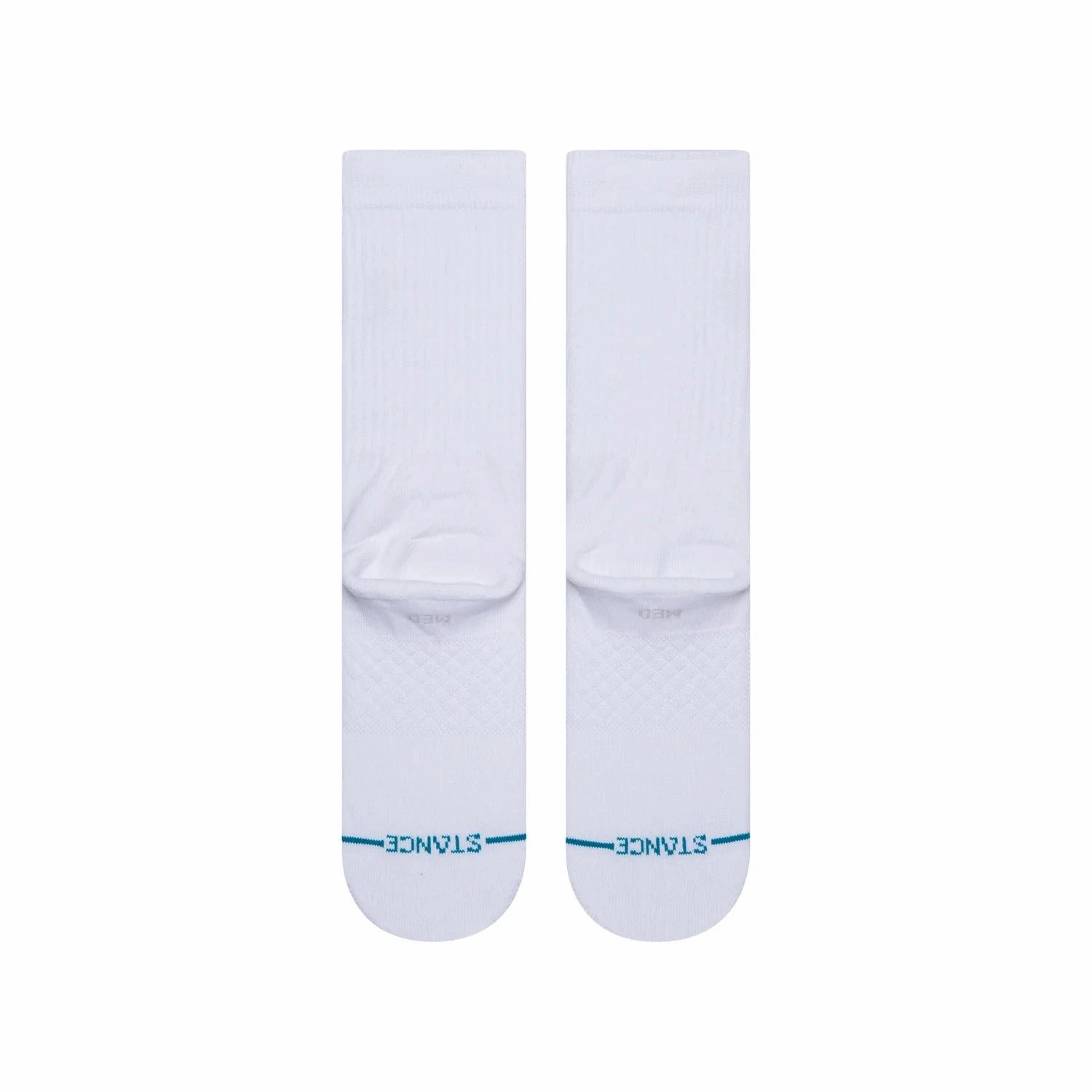 Youths NBA Logoman Stance Black & White Crew Socks - White