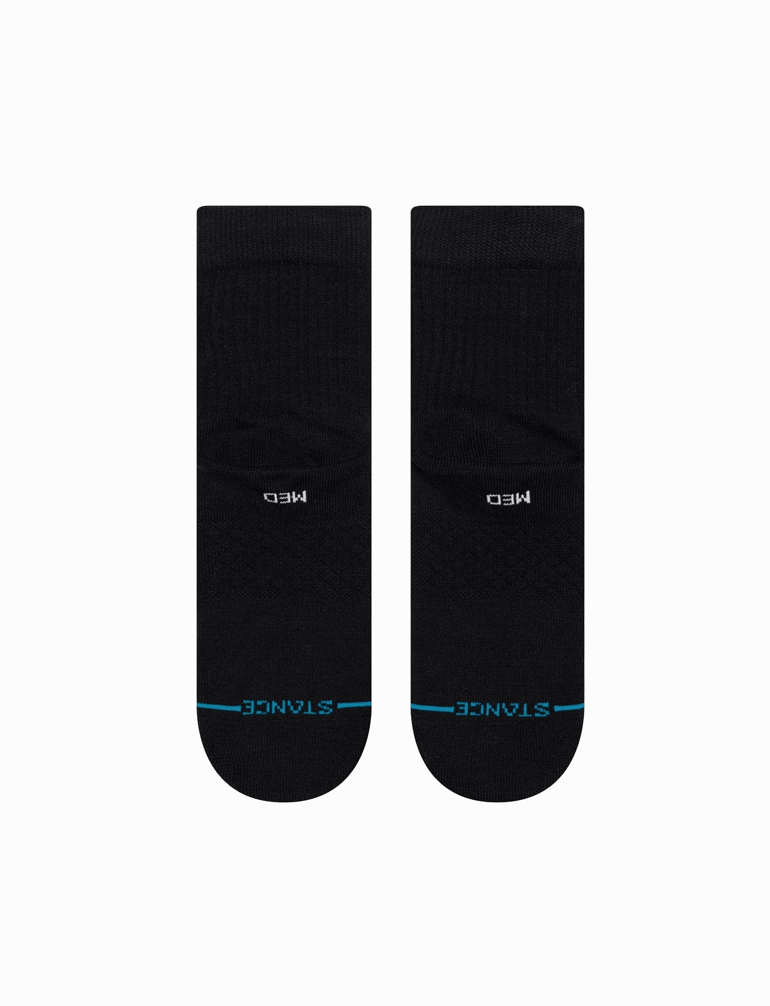 Youths NBA Logoman Stance Black & White Quarter Socks - Black