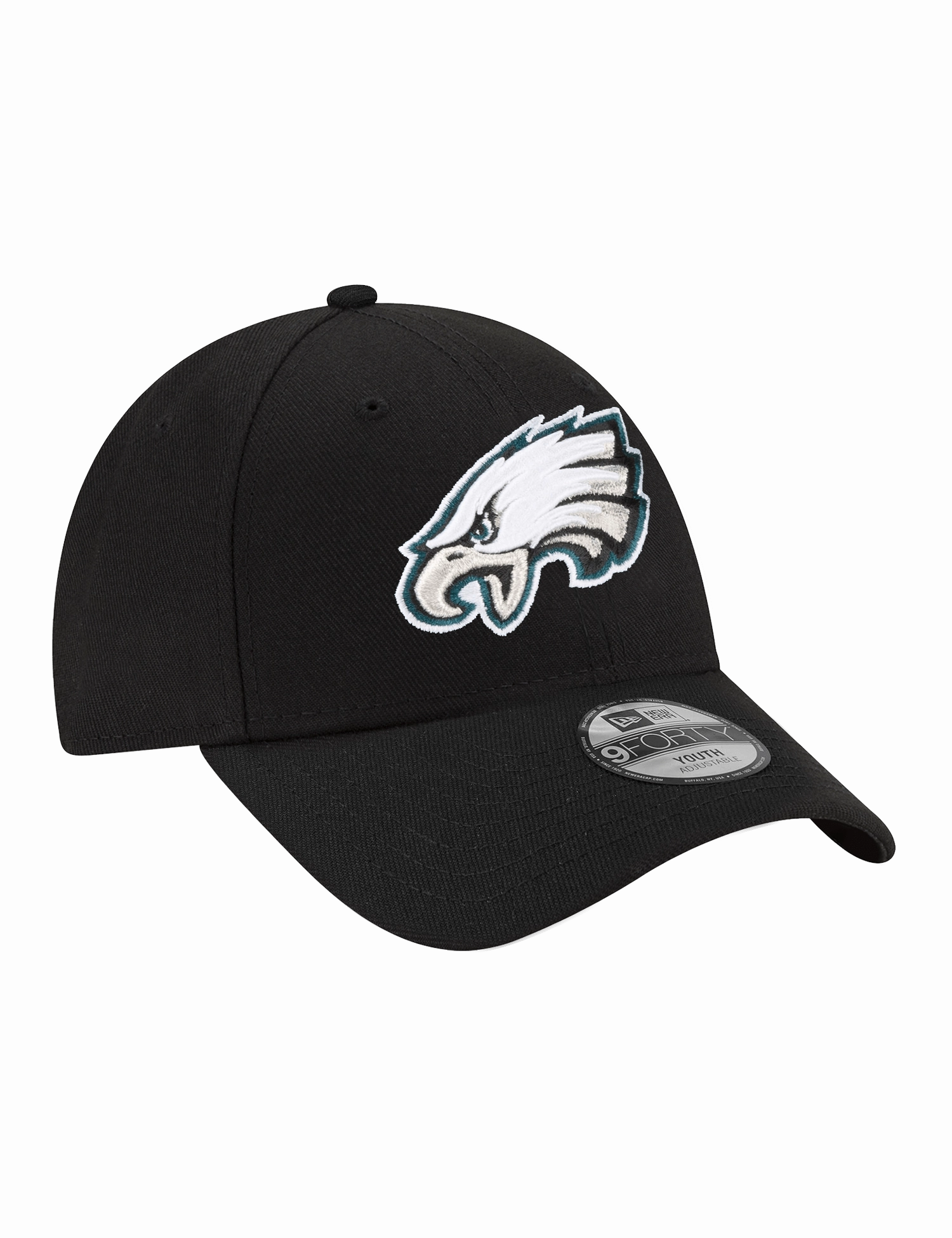 Youths Philadelphia Eagles New Era NFL Team 9FORTY Hat - Black